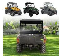 Chikia Hisun 500 Soft Rear Windshield with Zipper Clear View All Weather