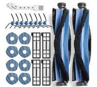 CHIKIXSON 23 Pack Accessories Kit for Eufy X10 Pro Omni Vacuum Cleaner, Replacement Parts with 2 Main Brushes, 4 filters, 8 Side Brushes, 8 Mops, 1 Cleaning Brush