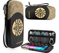 CHIKIXSON Carrying Case for Switch 2 (2025), Switch Protective Bag with 10 Game Card Slots with Pockets, Accessories Storage， Black