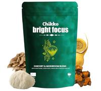 Chikko Bright Focus Mushroom Latte Mix - Rich in Antioxidants & Adaptogens with Lion’s Mane, Cordyceps, Maitake, Chaga & Maca - For Focus & Natural Energy, 1x100g