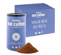 Chikko Not Coffee Organic Roasted Chicory Coffee 6x 150gr - Instant Nocaf Coffee - Alternative to Decaf Coffee - Free from Additives and Chemicals -