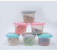 Chikoos Baby Food Containers Storage Freezer Snack Pots Dates Microwave set of 6