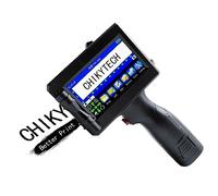 CHIKYTECH Handheld Inkjet Printer, Upgraded Portable Smart Printer with 4.3 Inch Touch Screen, Mobole Inkjet Coding Printer for