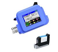 CHIKYTECH Mini Handheld Inkjet Printer,Pocket Portable Coding Machine with 2.4 Inch LED Touch Screen,Inkjet Printer for DIY Printing/QRcode/Barcode/Date/Logo/Batch Series Number etc (Blue)