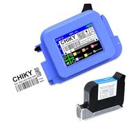 CHIKYTECH Mini Handheld Inkjet Printer, Portable Pocket Coding Machine with 2.4 Inch LED Touch Screen, Inkjet Printer for Printing