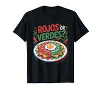 Chilaquiles Rojos Versus Verdes Debate Mexican Breakfast T-Shirt