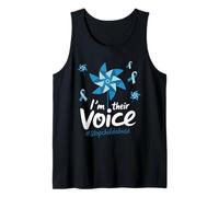 Child Abuse Awareness Im Their Voice Stopchildabuse Tank Top