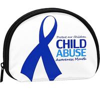 Child Abuse Awareness Month Coin Purse Wallet Women and Girls Cute Fashion Bag Change Pouch Key Holder Women Purse Gift
