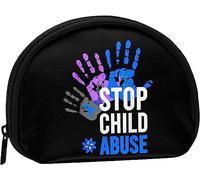 Child Abuse Awareness Month Women and Girls Cute Fashion Coin Purse Wallet Bag Change Pouch Key Holder