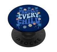 Child Abuse Awareness Protect Every Child Retro Pinwheel PopSockets Adhesive PopGrip