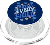 Child Abuse Awareness Protect Every Child Retro Pinwheel PopSockets PopGrip for MagSafe