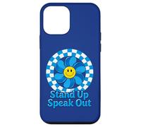 Child Abuse Awareness Stand Up Speak Out Retro Blue Pinwheel Case for iPhone 12 mini