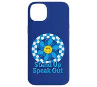 Child Abuse Awareness Stand Up Speak Out Retro Blue Pinwheel Case for iPhone 14 Plus