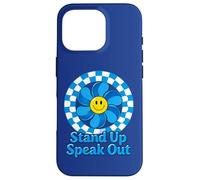 Child Abuse Awareness Stand Up Speak Out Retro Blue Pinwheel Case for iPhone 16 Pro