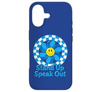 Child Abuse Awareness Stand Up Speak Out Retro Blue Pinwheel Case for iPhone 17