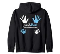 Child Abuse Prevention Awareness Tee Design Men Women Zip Hoodie