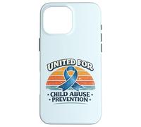 Child Abuse Prevention - Ribbon April Awareness Blue United Case for iPhone 16 Pro Max