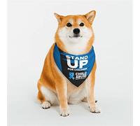 Child AbuseAwareness Month Adjustable Dog Costumes Bandana Fit Triangle Reversible Double Design Pet Scarf Small