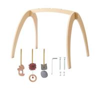 Child Activity Gym - Sensory Learning Play Mat with Rattles, Natural Stimulation Child Toy for Development, Soft Nonpoisonous Materials, Interactive Fun & Motor Skill Growth, for Girls