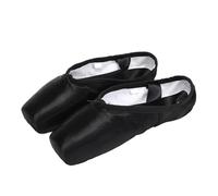 Child and Adult Ballet Dance Shoes Girls Pointe Professional with Ribbons Series Classic Woman for Dancing(Black,39 (24cm))