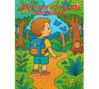 Child and exploring the forest: A magical coloring adventure where a young boy explores the forest full of animals and wonders
