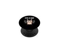 Child Animals Bats Cute bird minimalist funny i'm a Bat PopSockets Adhesive PopGrip