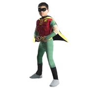 Child BATMAN ROBIN BATGIRL DELUXE Superhero Girls Boys Fancy Dress Costume Hallo