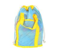 Child Beach Toy Bag Large Capacity Handbag Mesh Kid Sand Bucket Seashells Storage Sand Bucket Mesh Large Capacity Handbag