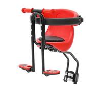 Child Bicycle Seat, Bike Seat Front, Mounted Front Mountain Seat, Baby Seat, Kids Saddle, Kid Protect Chair Bearing 20kg with Handrail & Pedal & Back Rest for Children Aged 1 Months to 6 Years