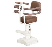 Child Bike Seat for Scooter, Front Mount Kids Bike Seat Height Adjustable with Backrest, Armrest, Footrest for Space Larger Than 11.4" Scooter| Toddler