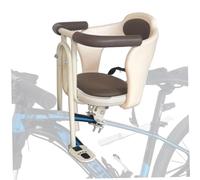 Child Bike Seat Front Mount, 360° Fully-enclosed Kids Bike Seat Angle Adjustable with Backrest, Safety Belt for Toddler