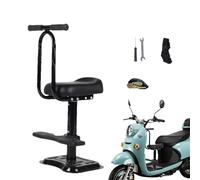 Child Bike Seat - Removable Front Saddle, Seat Belt Stool, Padded Comfort Cushion, Elastic Spring Base, Heavy Duty, Portable Support Structure for Support, Safety, Stability, Balance, Comf