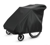 Child Bike Trailer Protector,Bike Trailer Cover For Bicy, for QERIDOO, for BURLEY, for THULE, 210D Oxford Cloth Rain Snow Sun Protection, Secure Fit For Child Pet Carrier, Black 140X84X99Cm