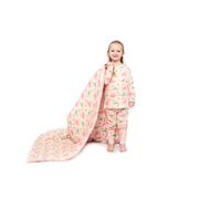 Child Blanket Ballet Print Luca and Rosa Pink One Size