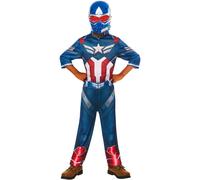 Child Boy Official Captain America Comics World Book Day Fancy Dress Costume