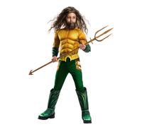 Child Boy Official Licensed Deluxe Aquaman World Book Week Fancy Dress Costume