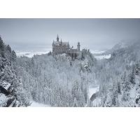 Child Boy Puzzle 300 pieces,Natural Beauty,Germany,Neuschwanstein Castle 38x26CM