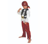 Child Boy Raggy Pirate Captain Book Week Halloween Fancy Dress Costume