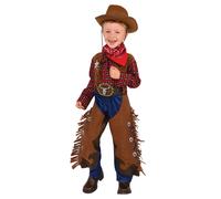 Boys Little Wrangler Wild West Western Cowboy Animal Fancy Dress Kids Costume
