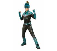 Child CAPTAIN MARVEL Hero or Kree Superhero Fancy Dress DC Girls Movie Halloween