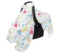 Child Car Seat Cover Breathable Lightweight Flower Dinosaur
