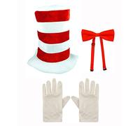 Child Cat in the Hat Bow Tie & Gloves Kit Fancy Dress World Book Day