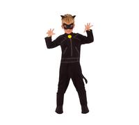 Rubies Official Miraculous Ladybug, Cat Noir Childs Costume and Eye mask, Superhero, Childs Size Medium Age 5-6 Halloween