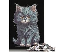 Child Cat Vintage Jigsaw Puzzle, Wooden Puzzles 500 Piece Jigsaw Intellectual Toys, Challenging Adult And Teen Casual Jigsaw Puzzle 500pcs (52x38cm)
