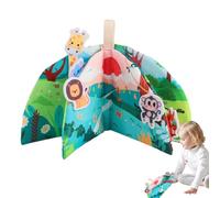 Child Cloth Book Set, Soft Fabric Animal Learning Toy, Crinkle Squeaky Sensory Book, Early Education Child Reading Toy, Kids Touch Feel Quiet Activity Books for 6-12 Months 14.5x14.5x3.5cm