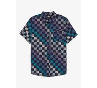 Child Cotton Shirt Quiksilver Apero Classic Bleu 14 ans