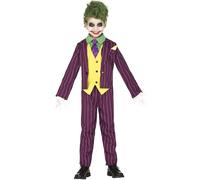 Child Crazy Villain Joker Inspired Costume - 5-6 Years