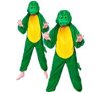 Child CROCODILE Fancy Dress Jungle Fun Animal Costume Kids Book Week Age 3-13