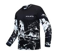 Child Cycling Jersey Kid Bicycle Mountain Bike Jersey Shirt for Boys Girls Children Element Racewear powersports Jerseys Riding Black L