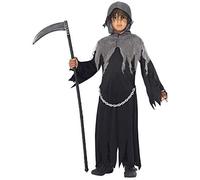 Child Dark Chained Grim Reaper Halloween Fancy Dress Party Costume